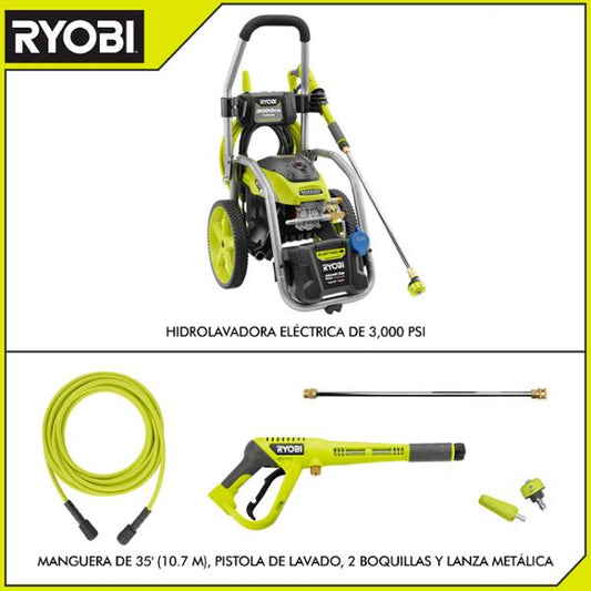 Hidrolavadora Electrica De 3000 Psi Ryobi 4.2lmin Brushless