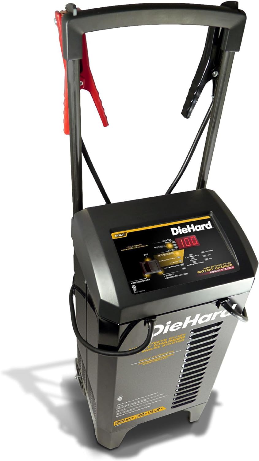 DieHard 71341 6/12V Gold Smart Wheel Cargador de batería y 50/250A Mantenedor
