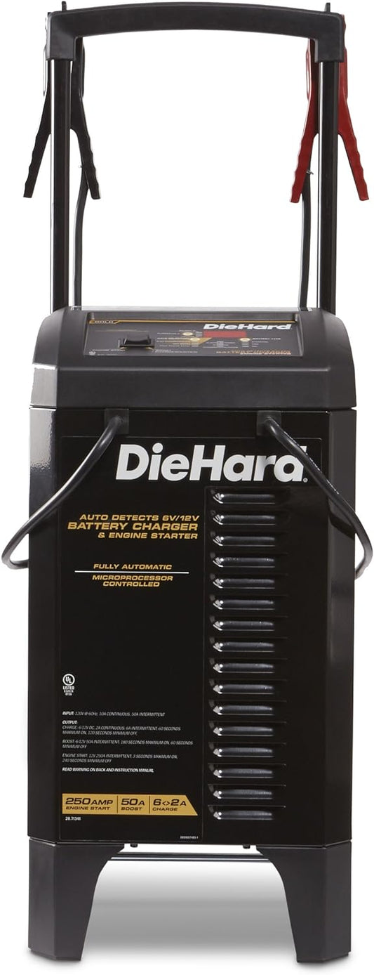 DieHard 71341 6/12V Gold Smart Wheel Cargador de batería y 50/250A Mantenedor