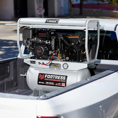 Compresor Para Plataforma de Camión Fortress 30 Gal Y 420 Cc