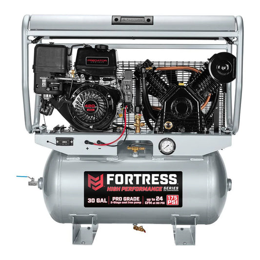 Compresor Para Plataforma de Camión Fortress 30 Gal Y 420 Cc