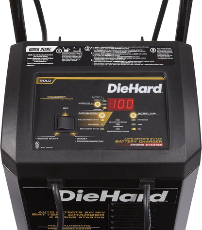 DieHard 71341 6/12V Gold Smart Wheel Cargador de batería y 50/250A Mantenedor