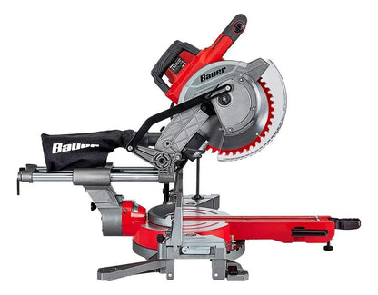 Sierra de inglete compuesta deslizante de doble bisel BAUER de 10 pulgadas