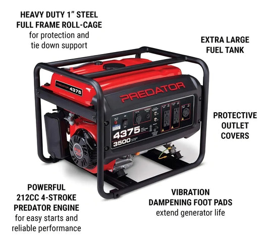 Generador Electrico 4375 110/220 Predator